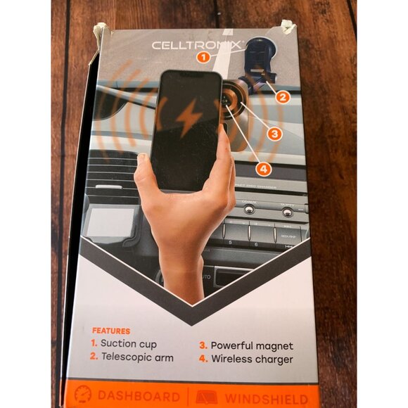Celltronix Cargo Magnetic Wireless Charging Suction Mount For Dashboard & Windsh - Picture 2 of 4